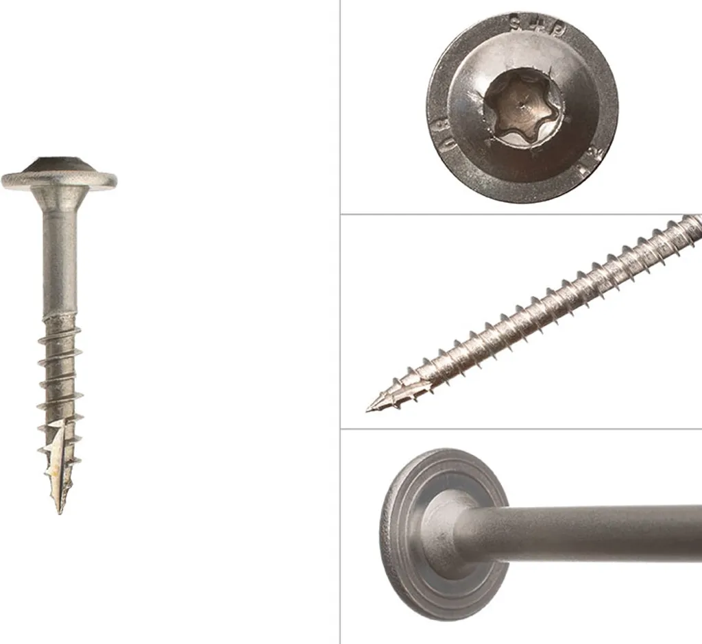 Vis inox A4 pour terrasse et aménagement extérieur 6x40mm Torx 25