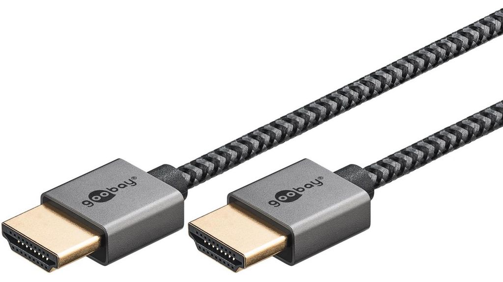Slim High-Speed-HDMI-Kabel mit Ethernet Produktbild 