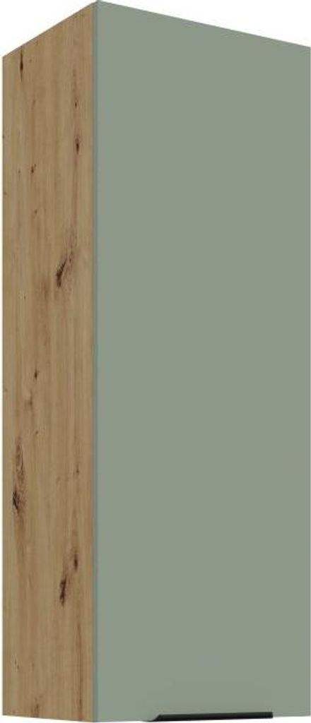 LUNARA Küchenoberschrank – Breite 40 cm, grün/Eiche (Artisan).