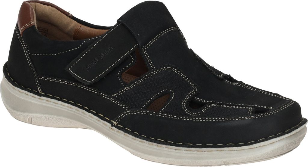 Josef Seibel Slipper gelocht gefloch. modisch in blau, Gr. 42