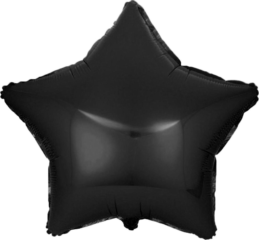 Palloncino in foil a stella, nero, circa 45 cm Immagine del prodotto 