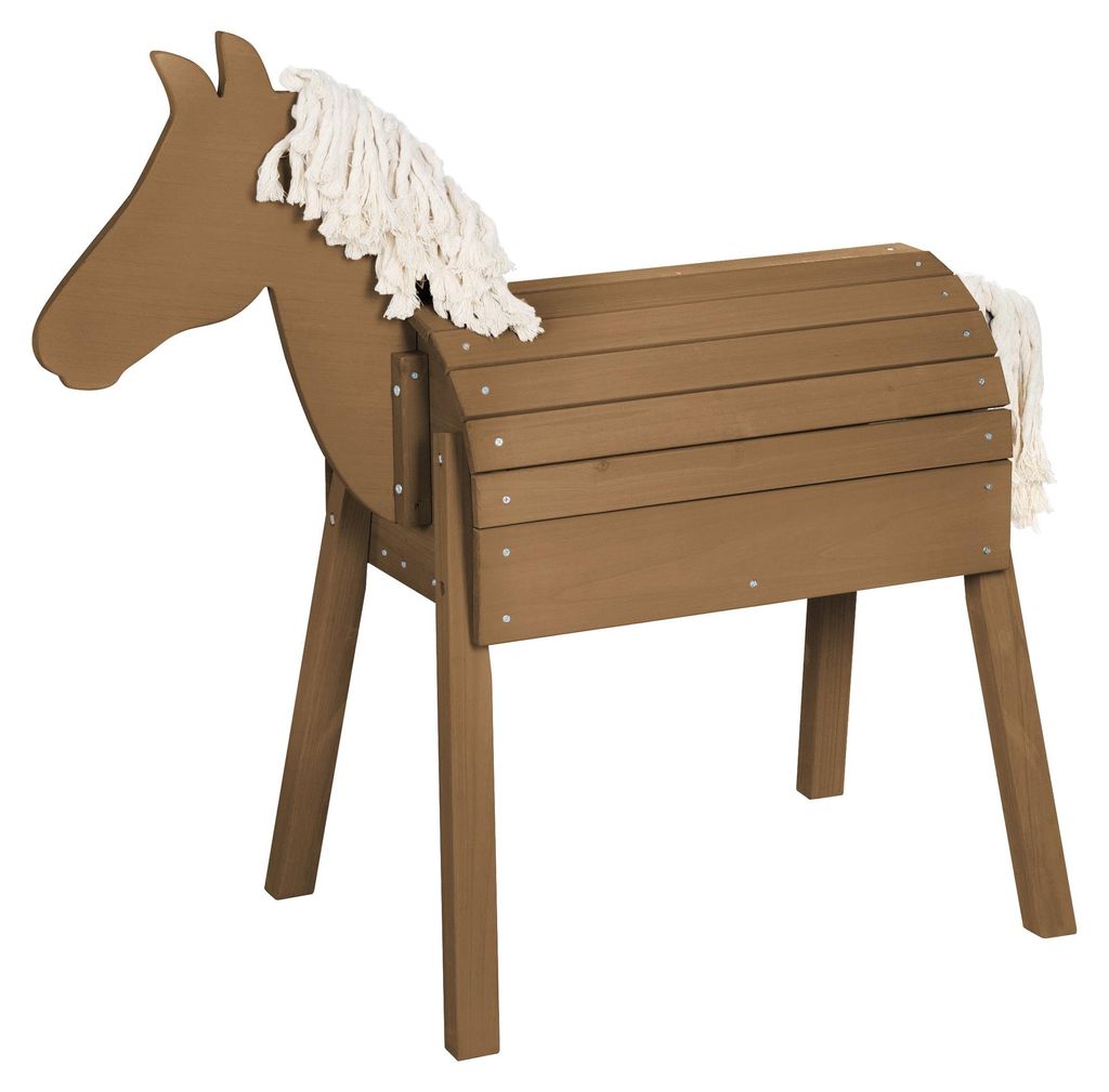roba Outdoorspielpferd - Massivholz teak - Voltigierpferd Produktbild 