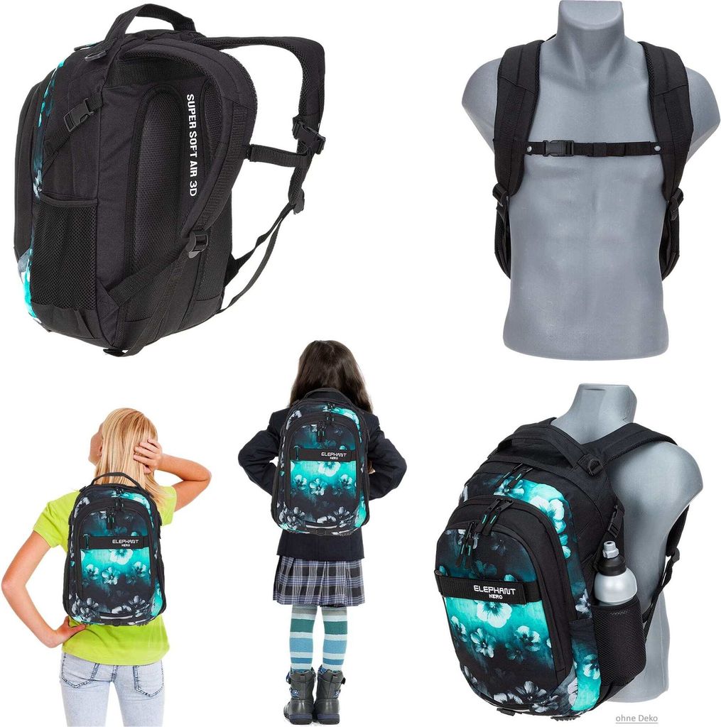 Schulrucksack Set 2 Teile Elephant Hero Signature Rucksack Produktbild 11