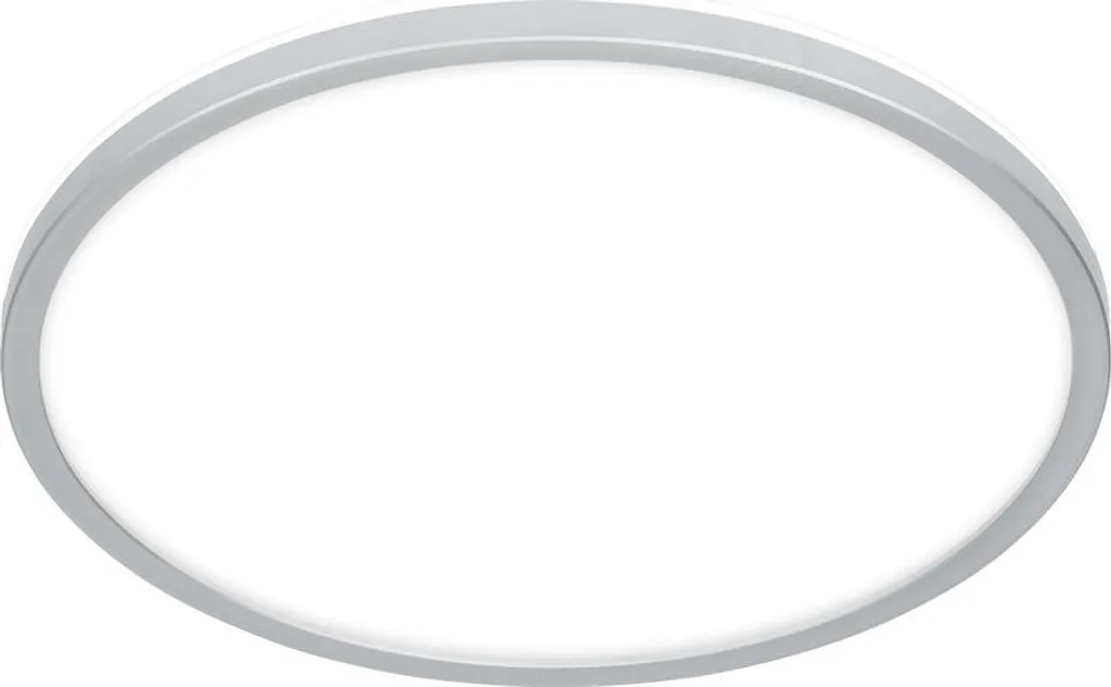 Plafonnier LED Plat IP44 à Lumière Indirecte Blanc Neutre et Chrome Mat