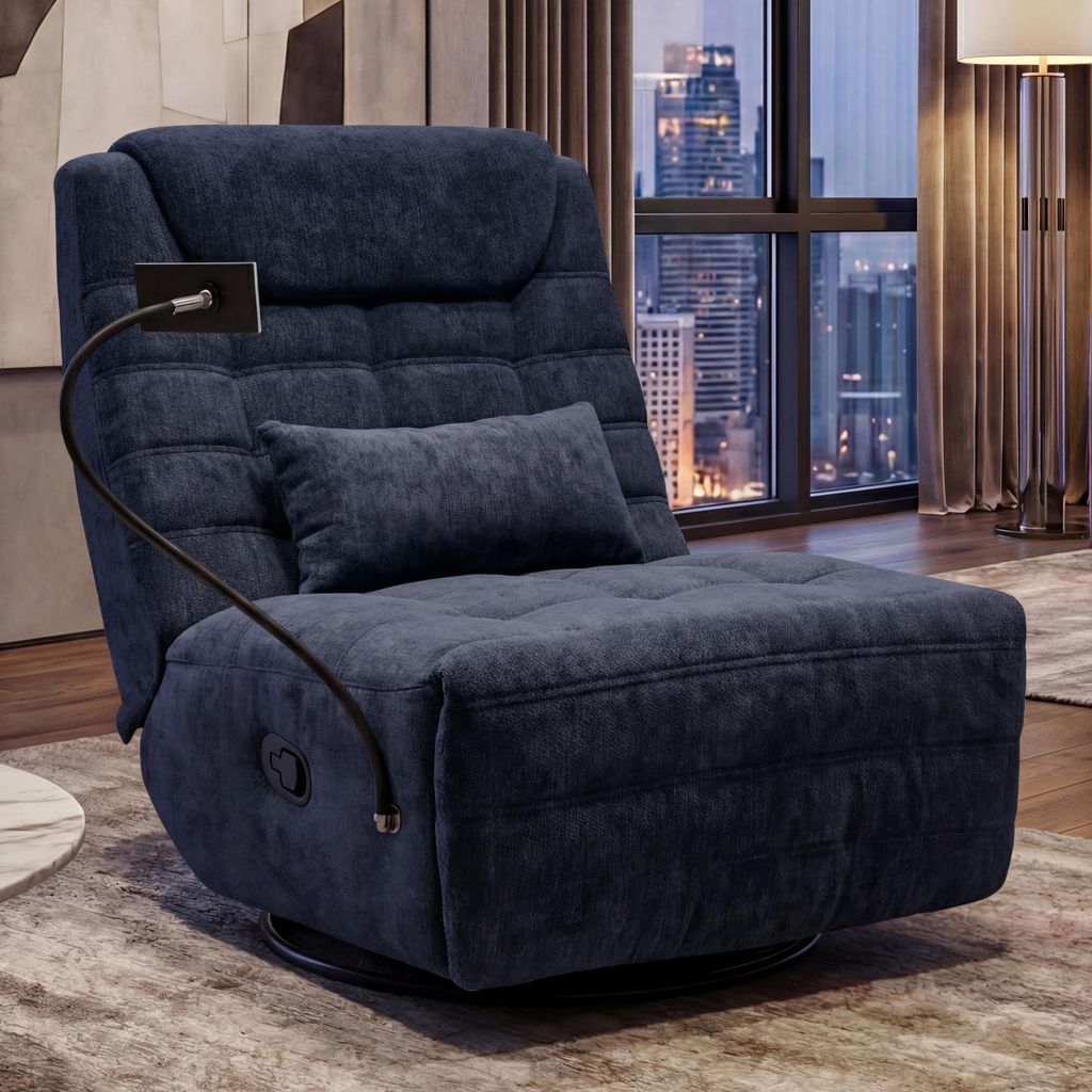 Relaxsessel HWC-P92, TV-Sessel Fernsehsessel, drehbar Produktbild 