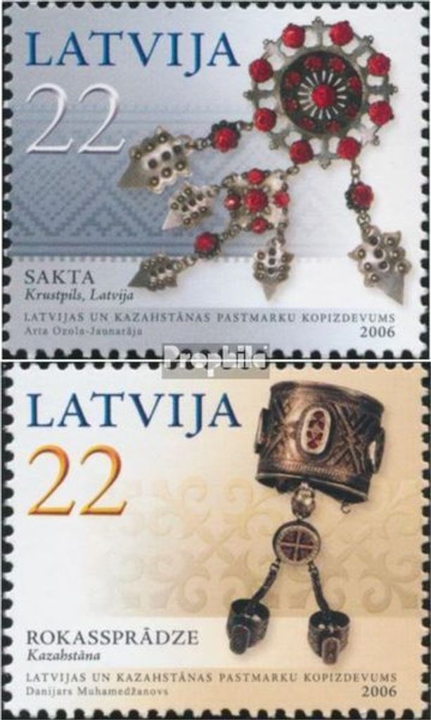 Briefmarken Lettland 2006 Mi 672-673 (kompl.Ausg.) postfrisch Schmuck
