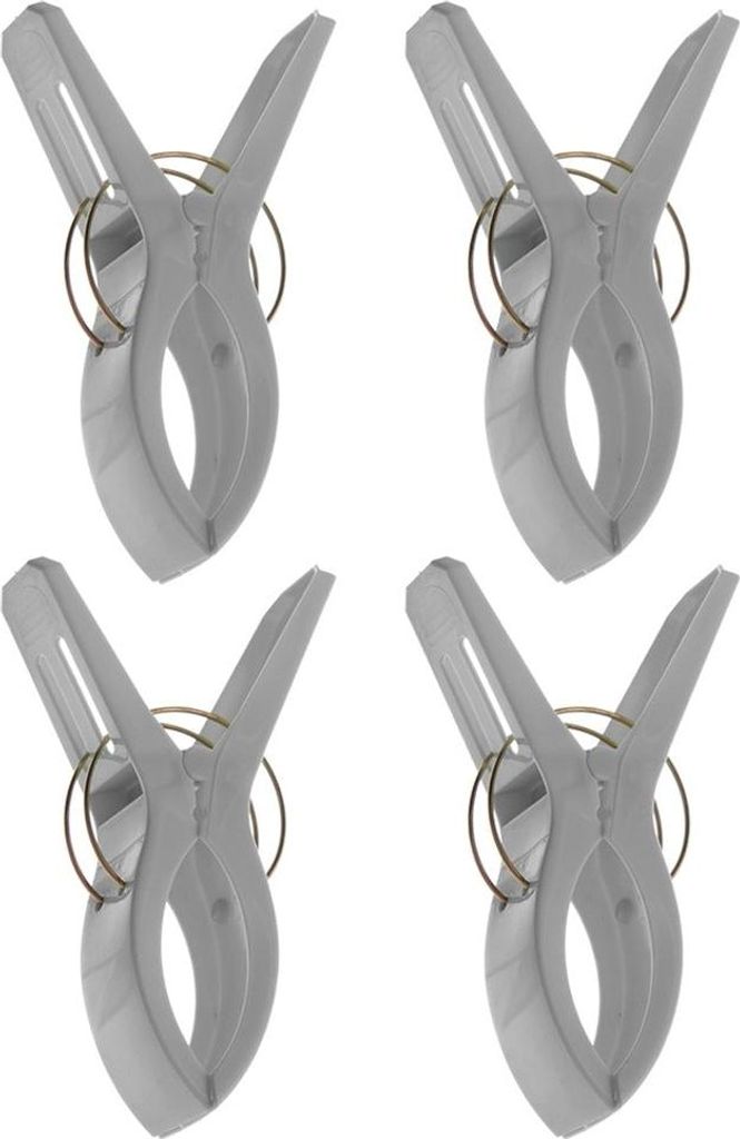 Strandtuchclips 4er Set 15x10 cm, starker Klemmmechanismus, Produktbild 
