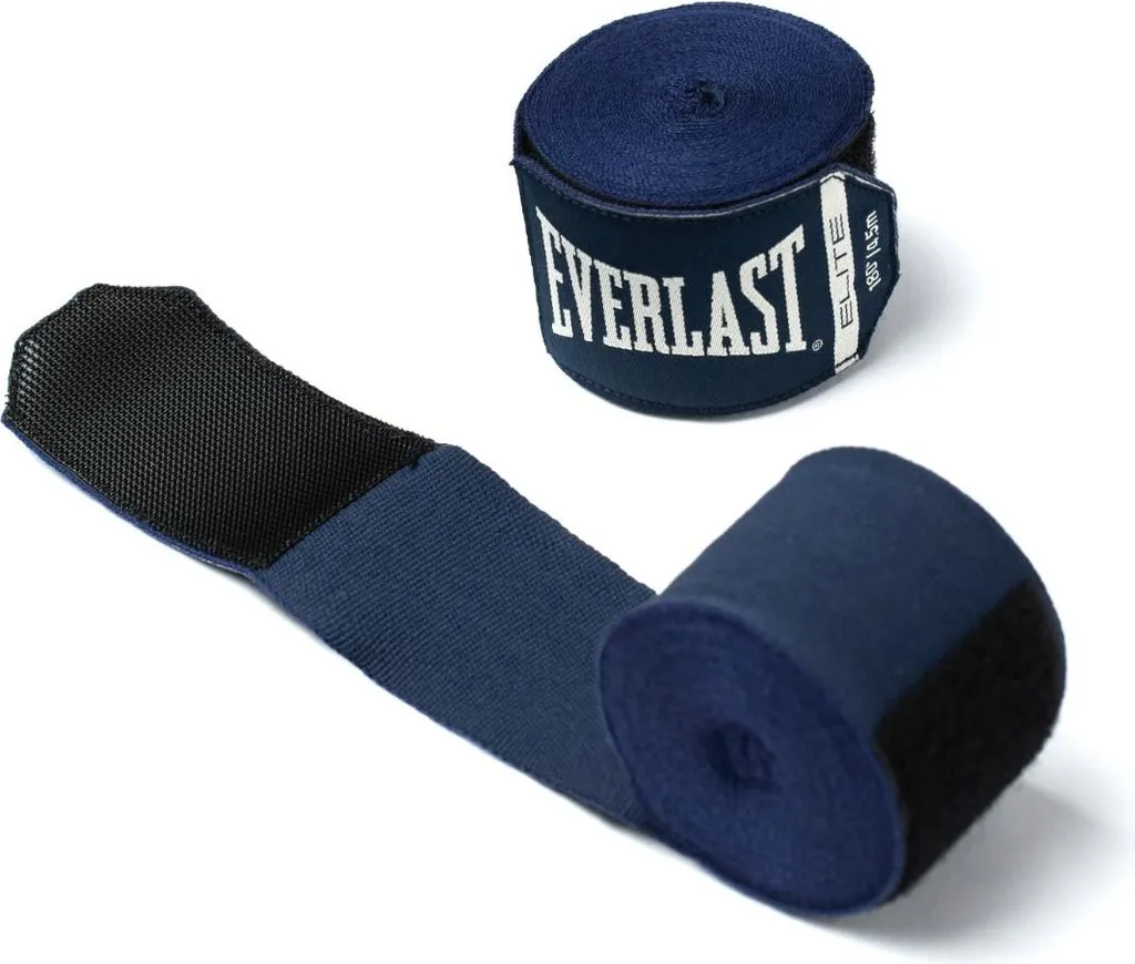 Bandes de boxe Everlast Elite Navy 457cm - Protection Mains et Poignets
