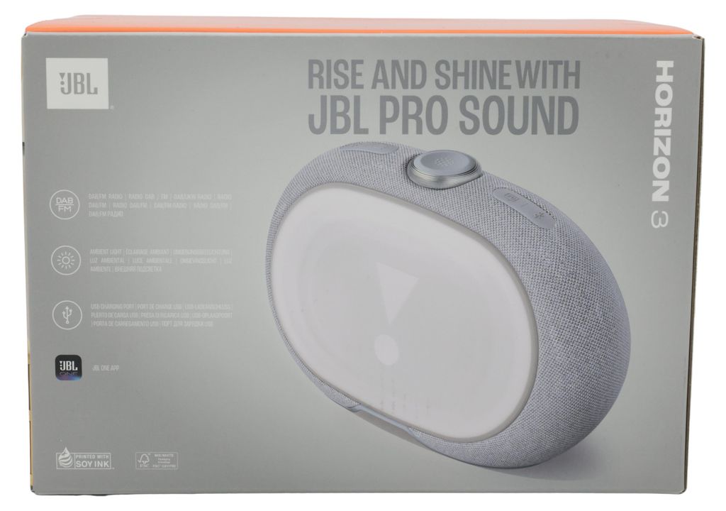 JBL Horizon-3 Clock Radio Grey – DAB/DAB+, FM, LCD Display, Produktbild 