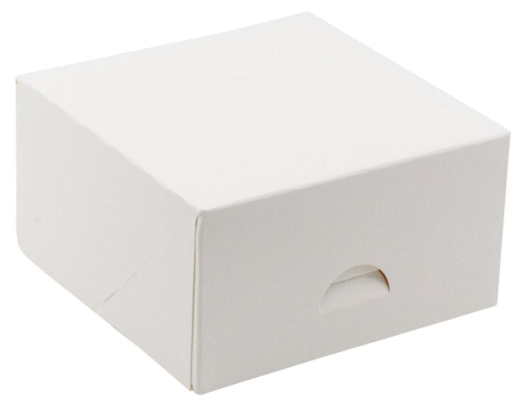 KAPAK 220er Keksbox Weiß 13x13x7 cm für Gebäck