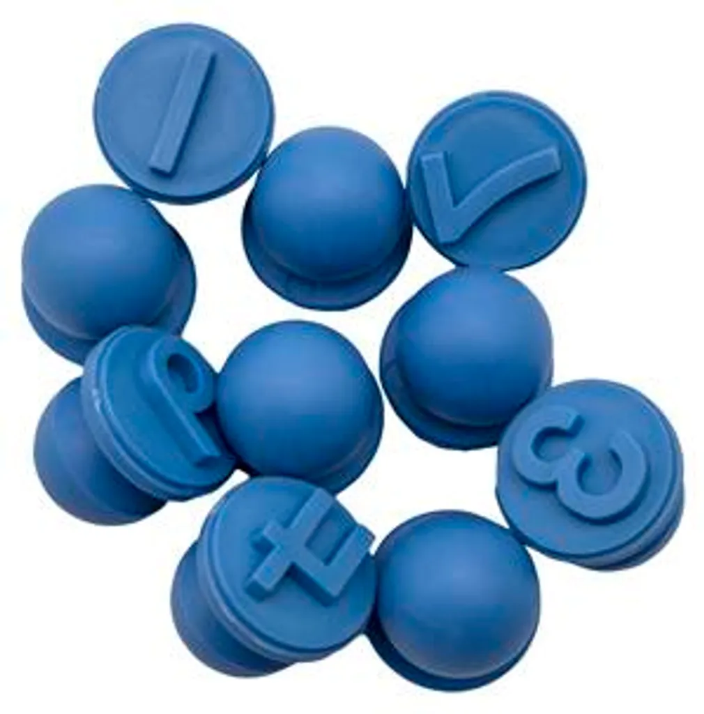 Fini les tâches avec le tampon numéroteur Easy Grip bleu lot de 10