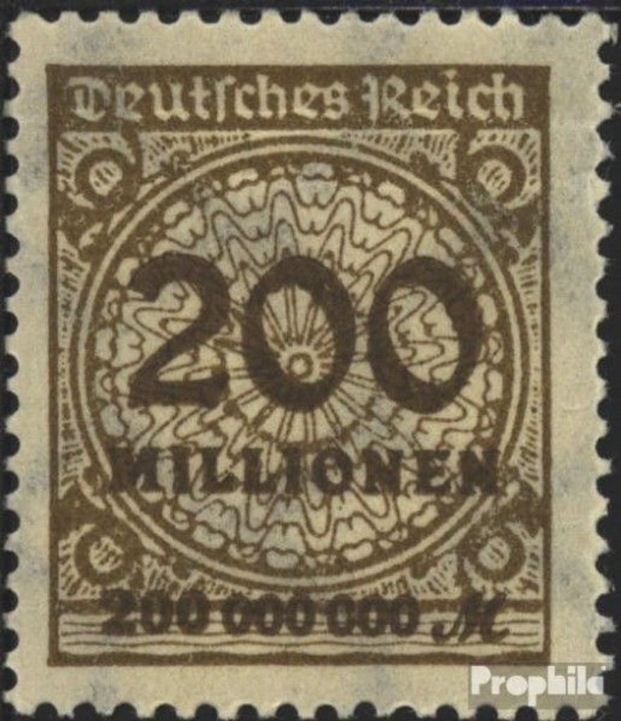 Briefmarken Deutsches Reich 1923 Mi 323A b postfrisch Hochinflation