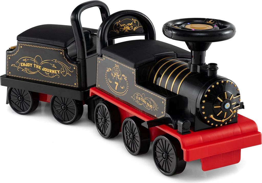 Trenino elettrico con carrozza staccabile, 6V, nero Immagine del prodotto 