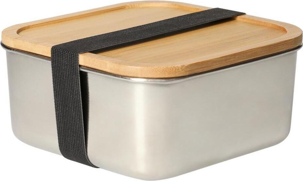 Vorratsdose "Vesper" groß – Edelstahl Lunchbox für Kinder & Erwachsene mit edlem Bambusdeckel, perfekt als Vesperbox für die Schule & Arbeit ...