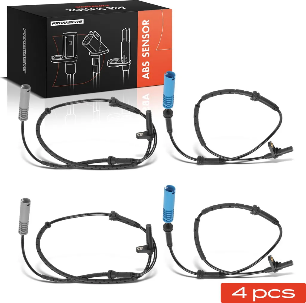 Réparation ABS BMW Série 7 E65 E66 : Kit 4 Capteurs Avant Arrière 2001-2003