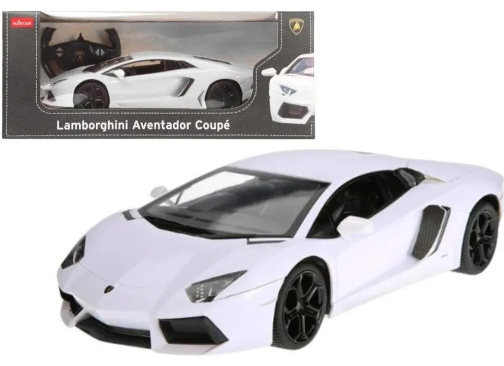 Lamborghini Aventador 1:14 Blanche RC - Portes Ouvrantes et Lumières