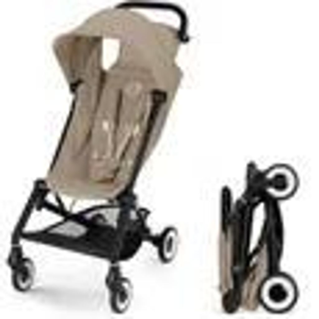 CYBEX Agis Ultra-Kompakt-Kinderwagen – 5 bis 22 kg (6 Monate – 4 Jahre) – Leichtgewicht (6,3 kg) – Flugzeugtauglich – Mandelbeige