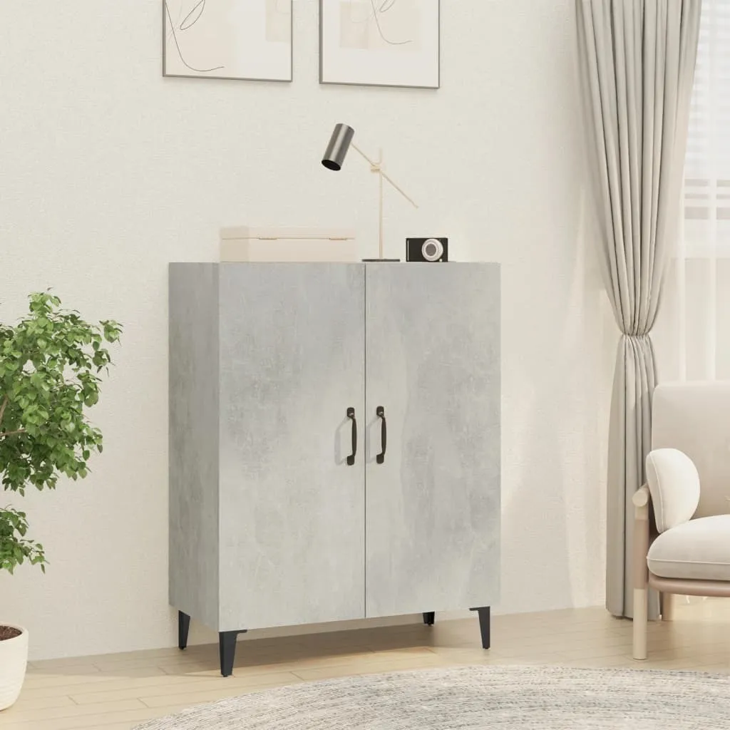 Maison Exclusive - Credenza grigio cemento 70x34x90 cm Materiale ligneo