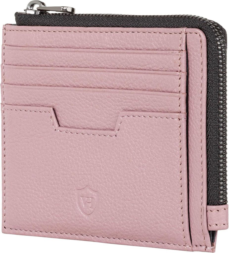 Elegantes Leder Kartenetui Geldbörse für Herren & Damen, schlankes Kreditkartenetui im Medium Format, RFID Schutz, minimalistisch & hochwertig