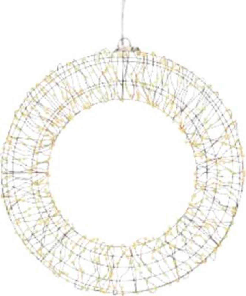 Ghirlanda luminosa a LED, metallo, diametro 38 cm, 500 LED, Immagine del prodotto 