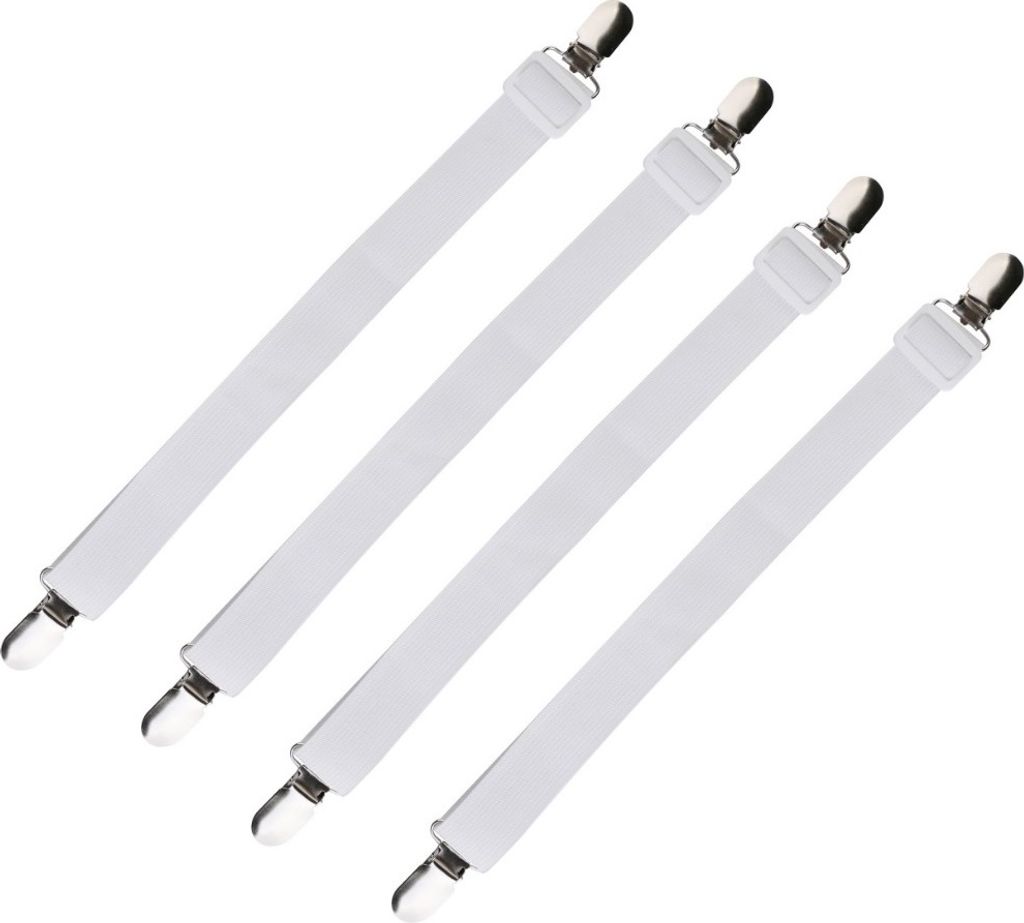 Verstellbare Bettlakenspanner [4er Set] | Betttuchspanner Produktbild 