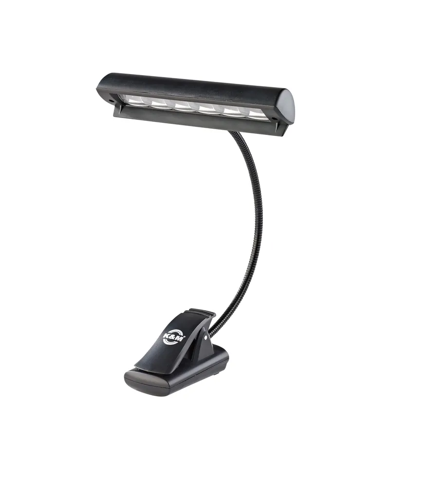 Lampe 12248 K&M à Deux Bras Flexibles et Clips pour Musiciens Professionnels