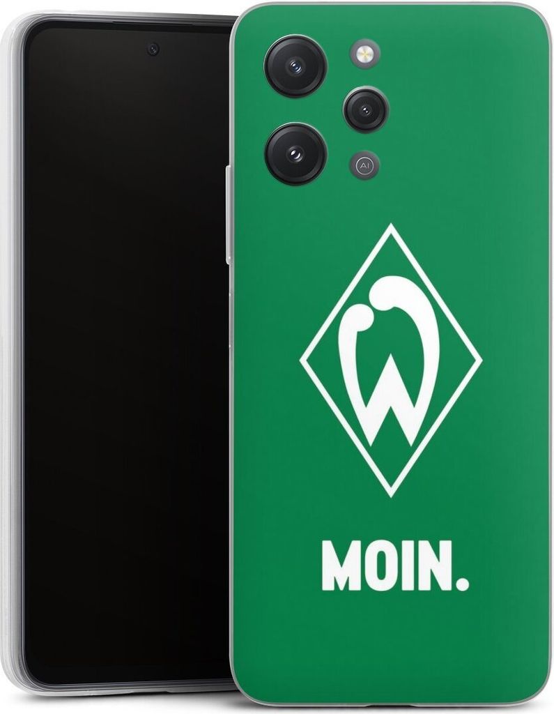 DeinDesign Slim Hülle für Xiaomi Redmi 12 Silikon Case Ultra Dünn Handyhülle Moin Offizielles Lizenzprodukt SV Werder Bremen