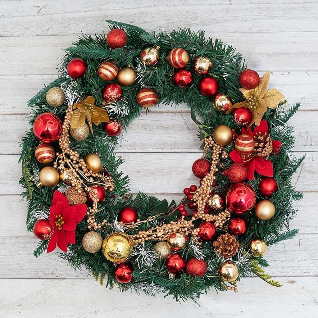 Weihnachtsbaumkugeln, 50 Stück Kleine Weihnachtskugeln mit