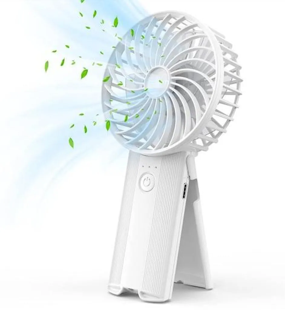Ventilateur portable blanc silencieux anti-chaleur pour petite pièce