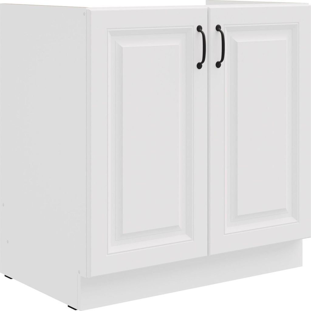 Spülenschrank 80 cm Stilo Weiss Küchenzeile Küchenblock Produktbild 