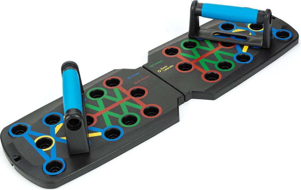 Gymtek Faltbares Liegestütze Brett - Push-up Board, Fitnessgeräte für Zuhause - Liegestützgriffe für Home Gym, Fitness, Krafttraining