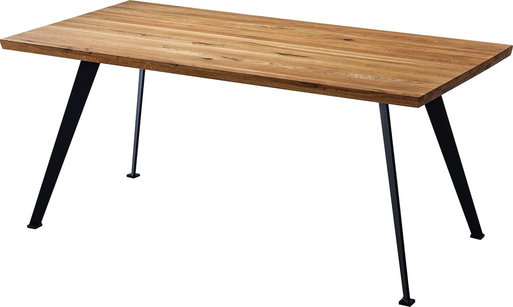 ESSTISCH - Eiche massiv / Metall