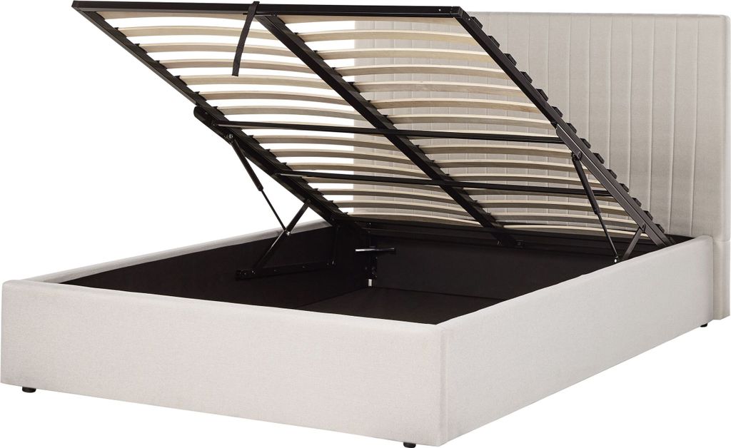 BELIANI Čalouněná postel s úložným prostorem 140 x 200 cm Obrázek produktu 