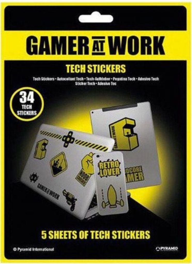 Technické samolepky Gamer
