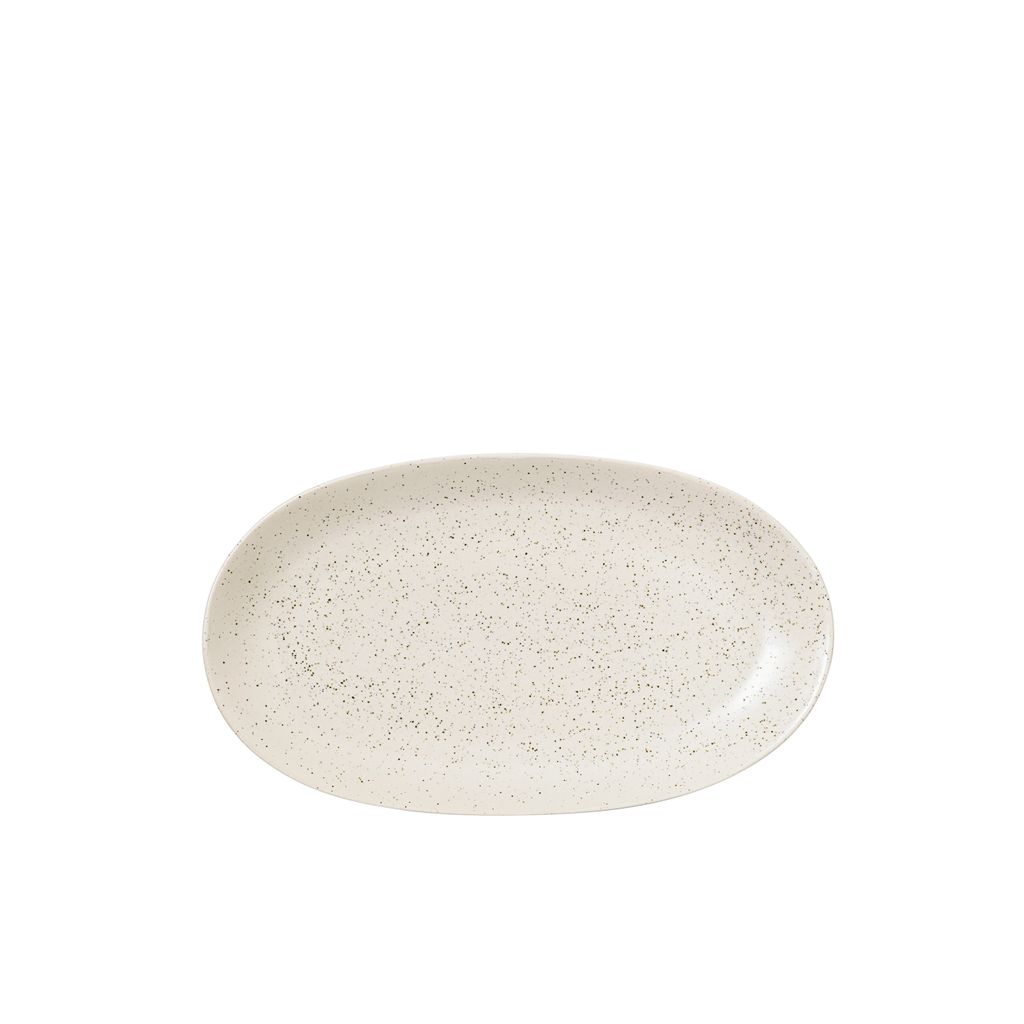 Broste Copenhagen NORDIC VANILLA Platte oval L 17 x 30 cm Produktbild 