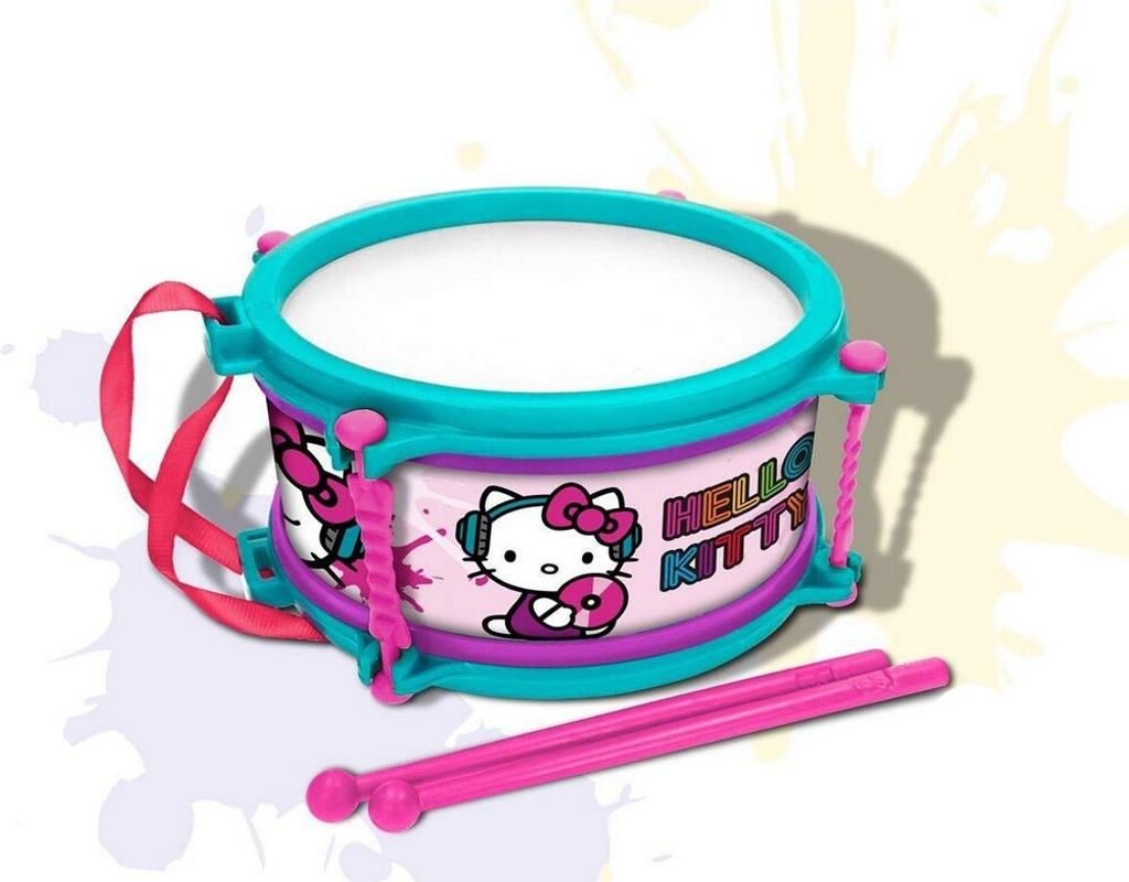 Tamburo Hello Kitty Blu Rosa 16 cm Immagine del prodotto 