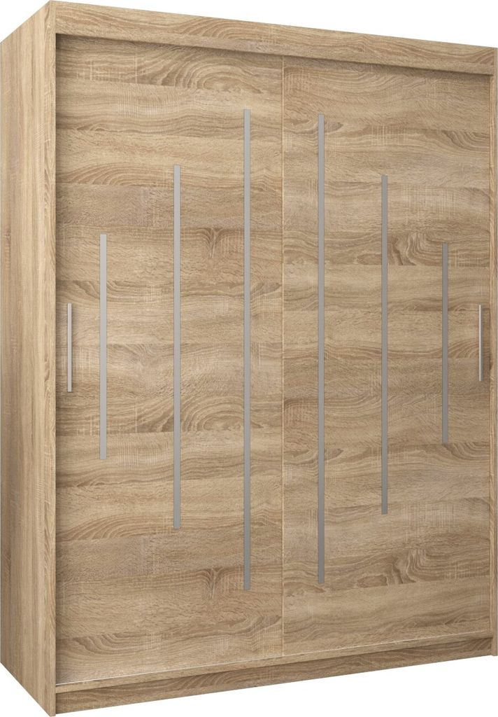 Kleiderschrank, Schiebetürenschrank Schlafzimmer, Schrank YORK 150 cm