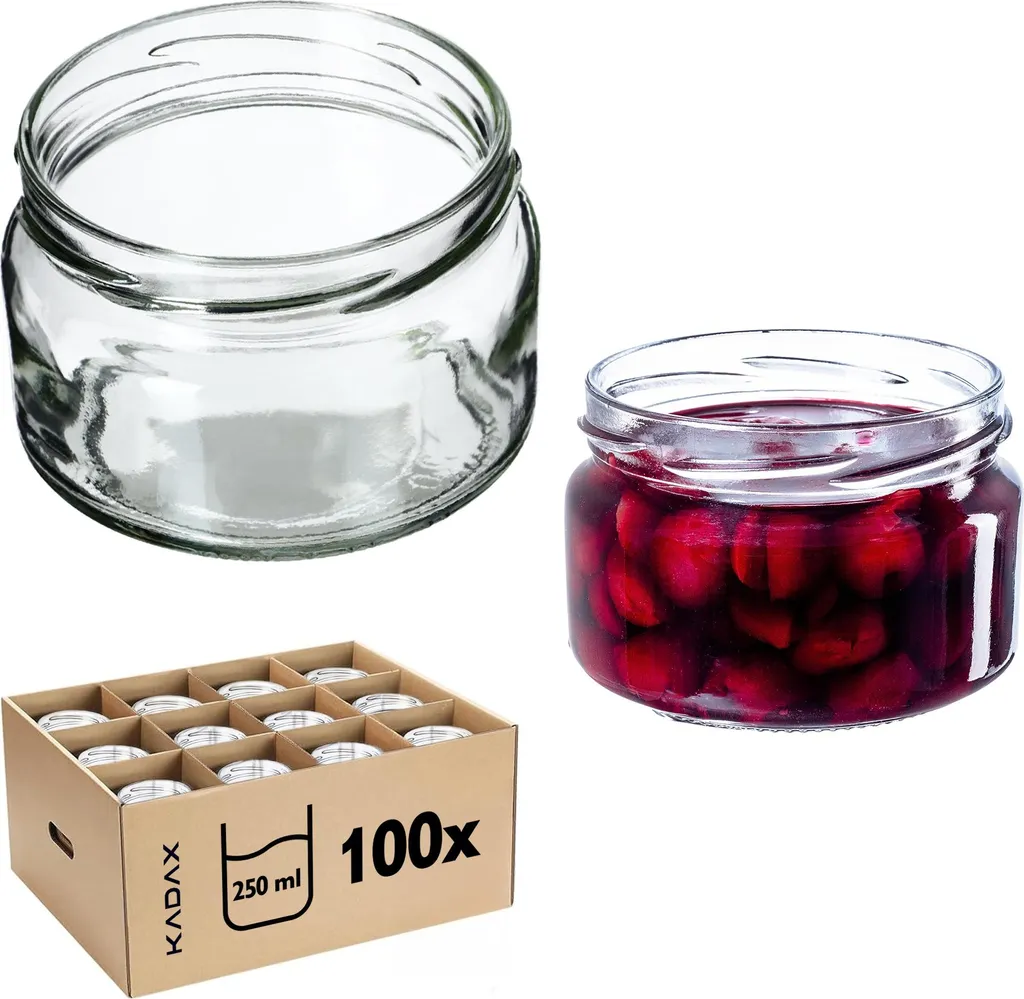 Set 100 Vasetti KADAX 250ml per Marmellate e Conserve Artigianali