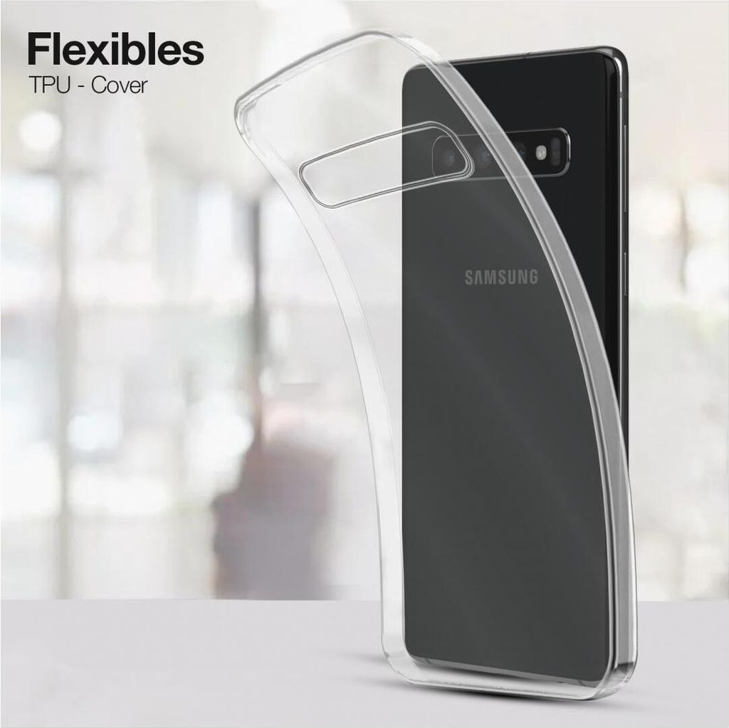 Slim Cover für Samsung Galaxy S10+ Hülle Transparent Flexibel Elastisch Backcover Schutzhülle Handyhülle