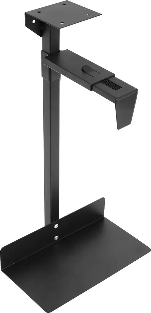 Support pour PC portable et fixe noir pour optimiser l'espace du bureau