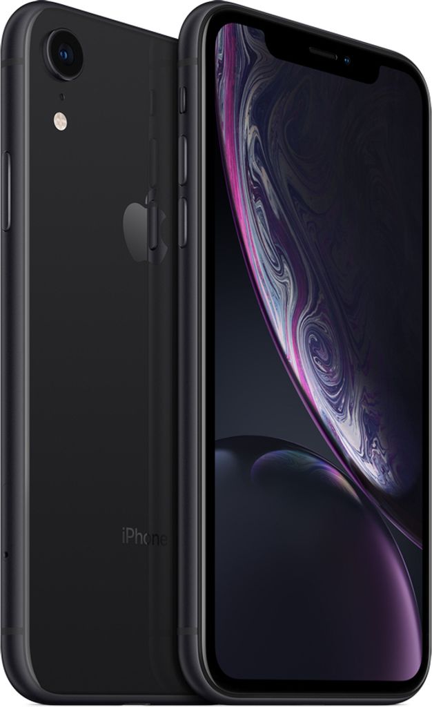 Apple iPhone XR 64 GB Smartphone - 15,5 cm (6,1 Zoll) LCD 1792 x 828 - 3 GB RAM - iOS 12 - 4G - Schwarz - Bar - 2 SIM Support - kein SIM-Lock - Fro...