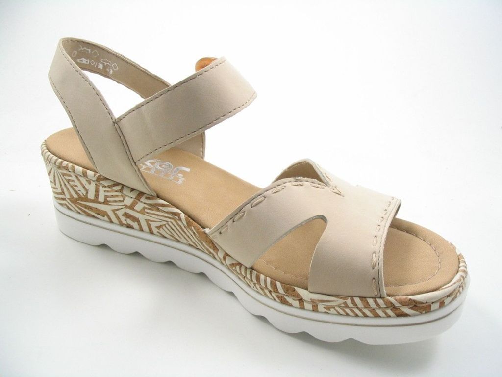 Rieker Keilsandaletten 67173 Damen 31353430373139 Beige 37 Produktbild 77