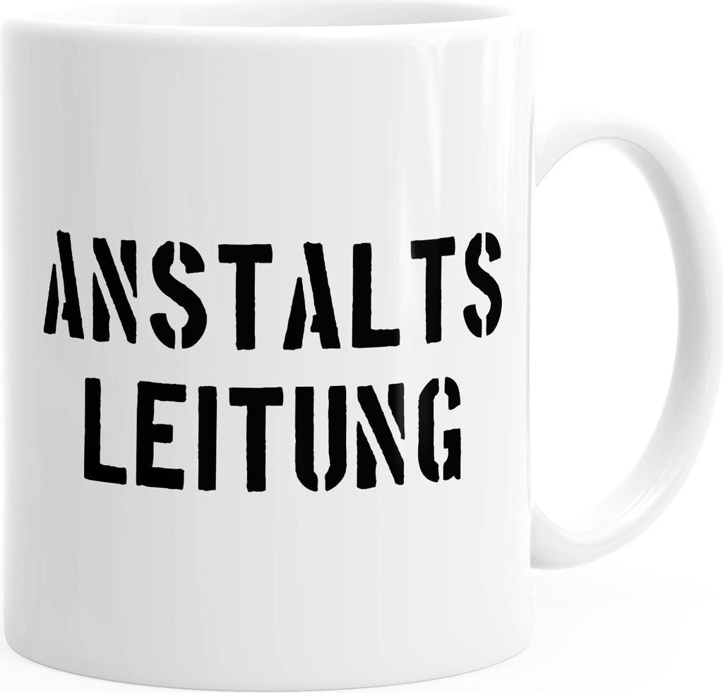 Anstaltsleitung Büro Kaffee-Tasse MoonWorks weiß unisize