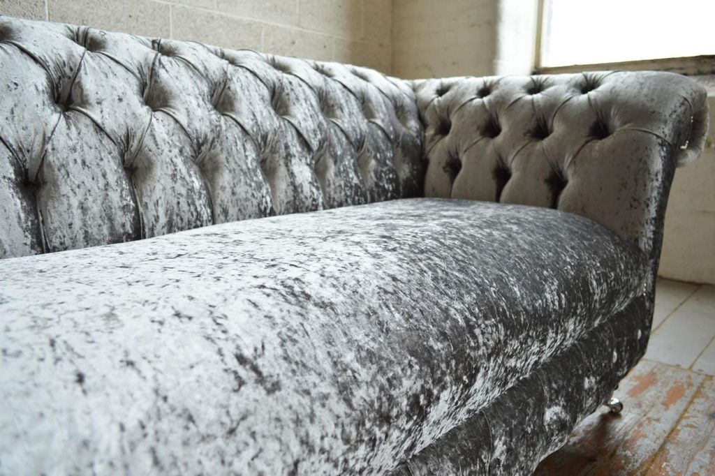 Chesterfield Sofa Couch Polster Sofas Klassischer 2 Sitzer Textil Winchester U3