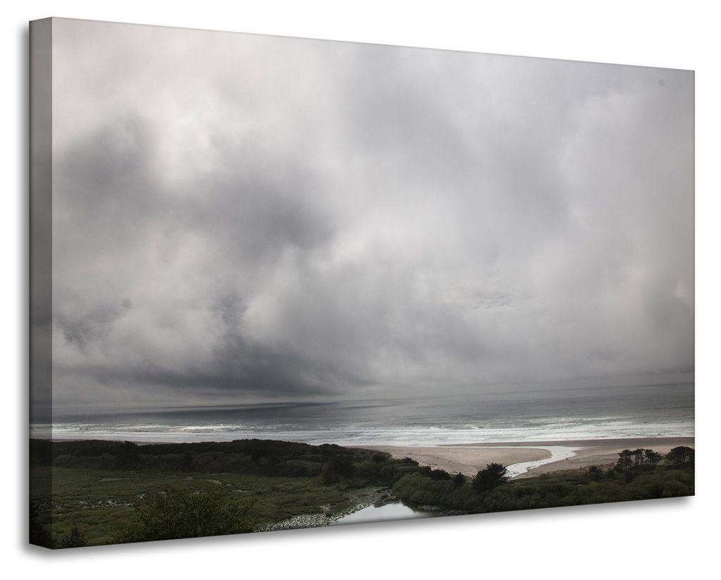 Leinwanddruck Natur „Mündung zum Meer“ 90 x 60 cm
