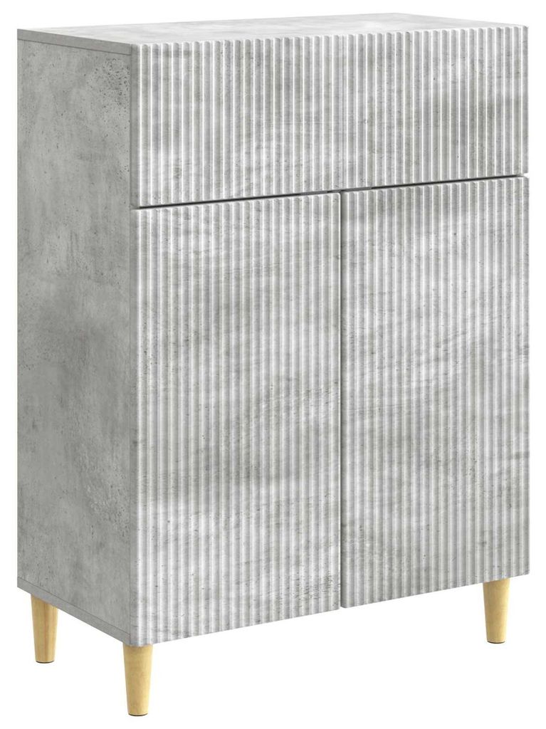 Sideboard Betongrau 66 x 34,5 x 90 cm Holzwerkstoff