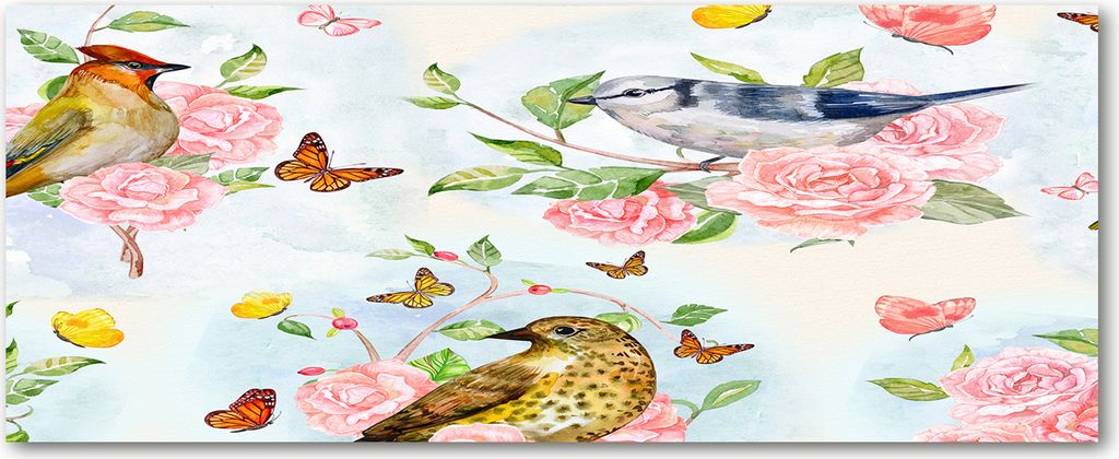 Tulup Glas-Bild Wandbild aus Glas - 125x50 - Wandkunst - Wandbild hinter gehärtetem Sicherheitsglas - Dekorative Wand für Küche & Wohnzimmer -...