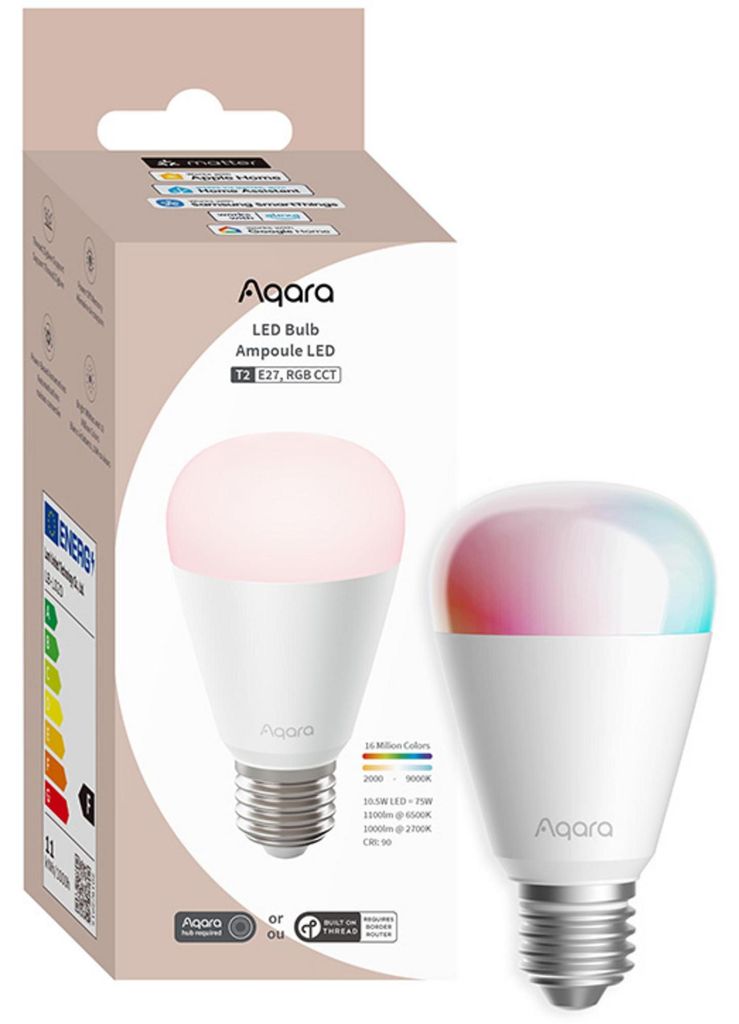 LED žiarovka Aqara T2 RGB CCT E27 | LED žiarovka | Závit, Obrázok produktu 