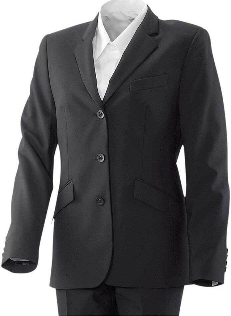 Damenblazer lang Fb. anthrazit Gr. 44 : 53% Polyester 43% Produktbild 