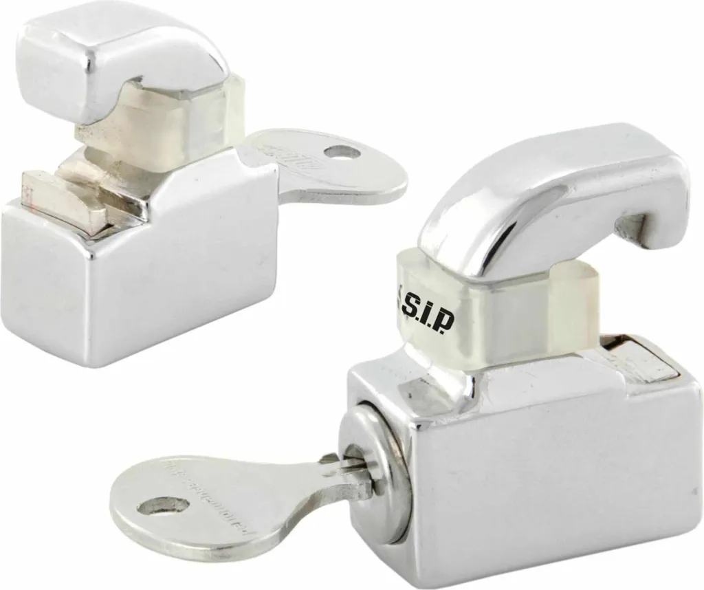 Kit de verrouillage SIP en aluminium chromé haute résistance + 2 clés